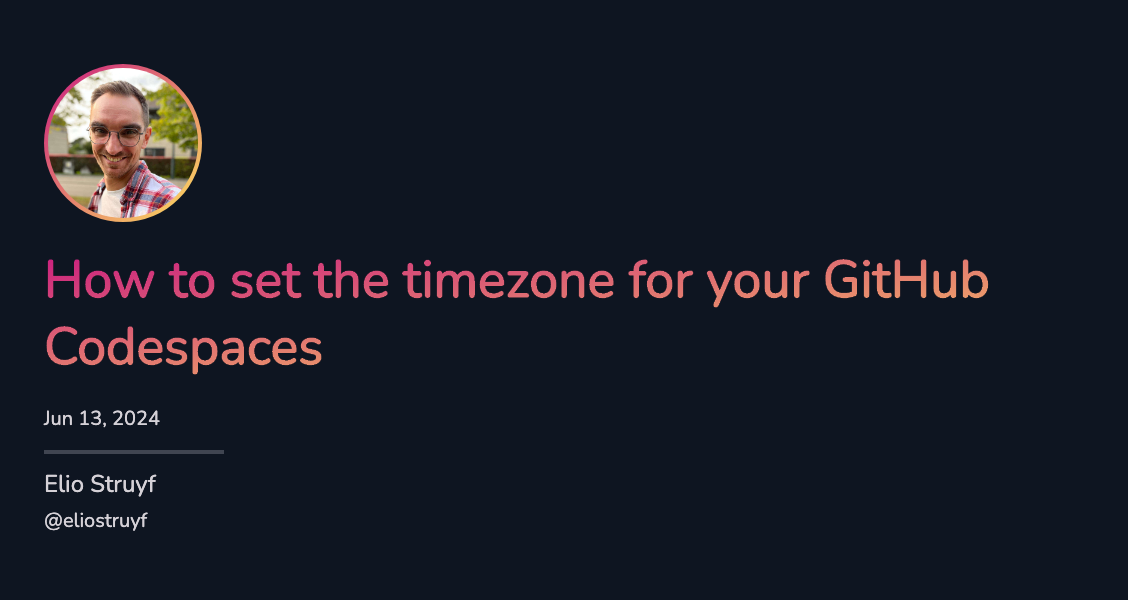 How to set the timezone for your GitHub Codespaces